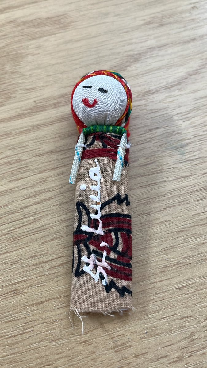 CazBeech1's tweet photo. Thank you for my little worry doll. It will be under my pillow tonight #worrydoll #kindfriends #workfriend #iworkwiththebestpeople https://t.co/ioOQTzbPyX