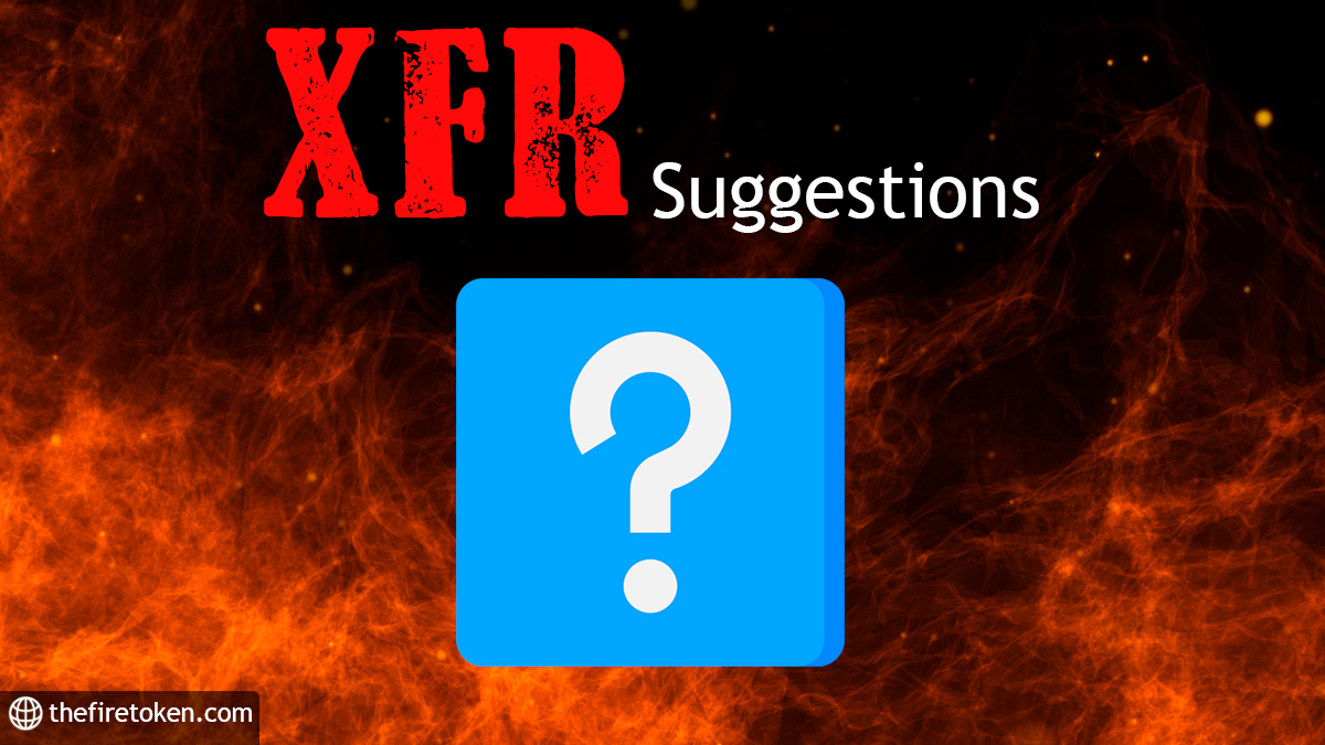 We listen to your suggestions for our project! 🚀

What do you think will improve $XFR? 

Write your own ideas and you will be rewarded!🔥

We will choose the best 3 ideas and each one will win 1,000,000 XFR😳👌

Don't miss this opportunity😉

#cryptocurrency #BSC #makemoney