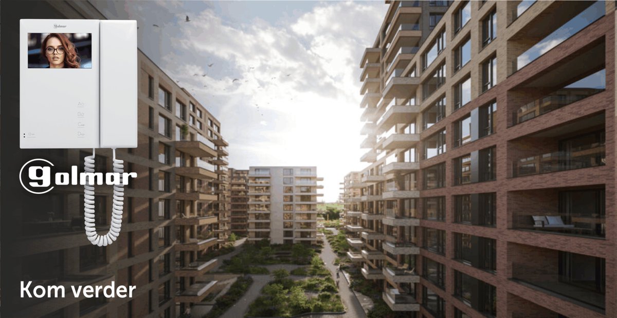 Vandaag opdracht voor meerdere GOLMAR GTwin deurvideo systemen.  ZAANSE HELDEN in Zaandam, geboorteplaats van Vercoma. 10 nieuw te bouwen blokken met in totaal 607 appartementen. In onze 'achtertuin'. De Zaanse helden vandaag zijn natuurlijk die van de verkoop van Vercoma! 👏🏽👏🏽