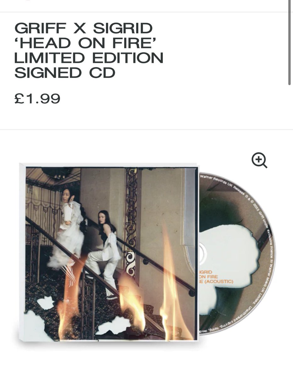 signaturenotifs's tweet photo. new #headonfire signed cds by @wiffygriffy and @thisissigrid now available!!
🔗 https://t.co/NZcyjdJrLT https://t.co/93sTioWKu0