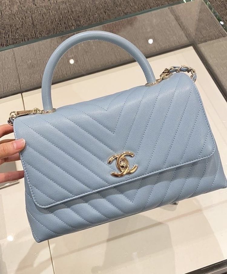 𓃭 on X: Chanel baby blue bag  / X