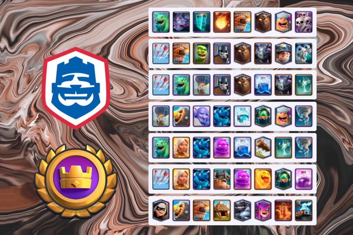 Beatdown decks collection for CRL Qualifiers (Tournament Phase) 

🔹25 Best decks for in-game tournaments. Lava, Golem, Egolem, Egiant, GY, Sparky and Bridgespam archetypes🔹

[<a href="/RoyaleAPI/">RoyaleAPI</a>] royaleapi.com/deck-list/1552…

Support appreciated