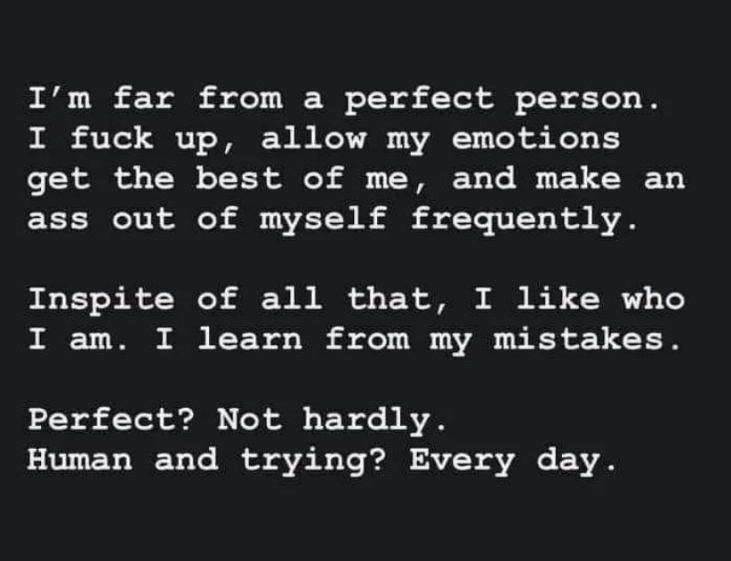 sandropacheco71's tweet photo. I can only try to be the best version of me possible. #CV #Trying #Human #IMakeMistakes https://t.co/9VcfOFXbBq