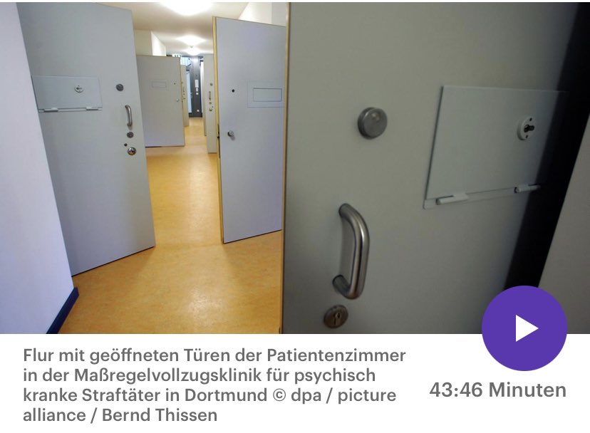 SebFriedrich's tweet photo. Ein bedrückendes Feature zum Umgang von psychisch Kranken, die straffällig geworden sind.
„In der Dunkelkammer des Strafrechts. Was mit psychisch Kranken im Maßregelvollzug passiert“ (Carolin Haentjes und Antonia Märzhäuser, DLF 2020)
#FeatureFebruar
https://t.co/MyjVvZuv4j https://t.co/VJpLukxHXt