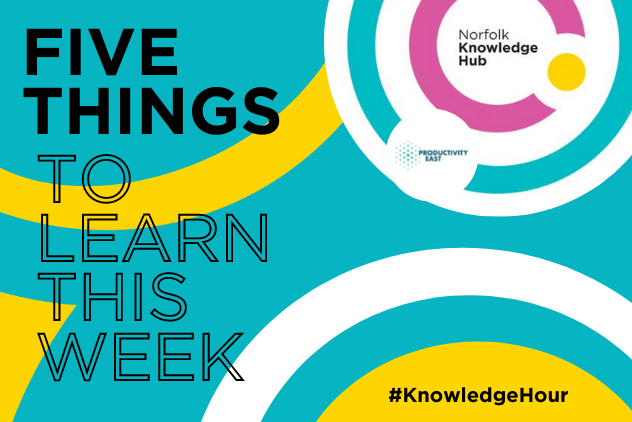 An hour of our working day can be used in so many ways so why not take 60 mins of your day to increase your knowledge &amp; skills? 
This week <a href="/uniofeastanglia/">UEA</a> Productivity East shares 5 of their videos covering wellbeing, challenges, innovations and more.
norfolksvoice.com/article/72570