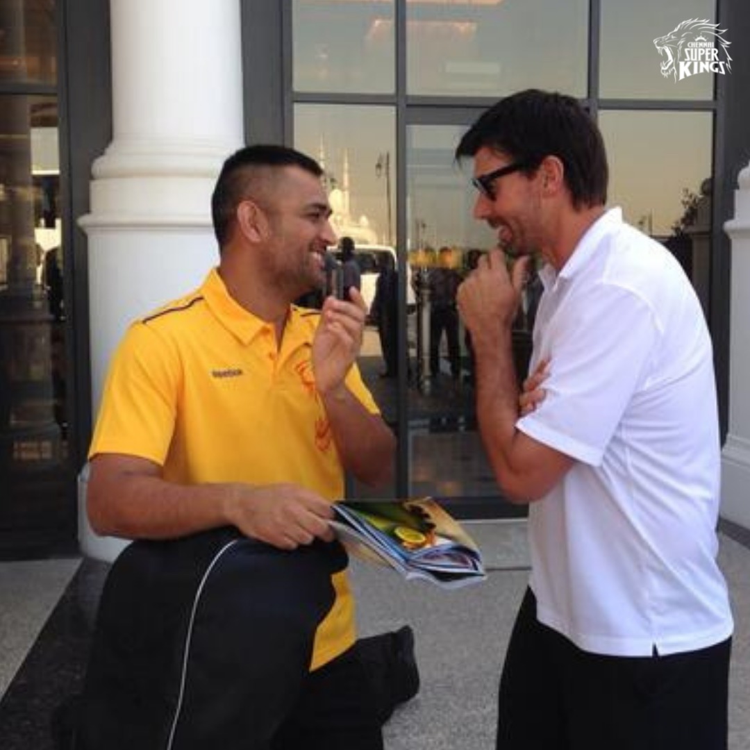 ChennaiIPL's tweet photo. MasSters caught in 📷!

Guess the 🗣️🤔?

#ThrowbackThursday #WhistlePodu 🦁💛 https://t.co/C4i7gRaGgP