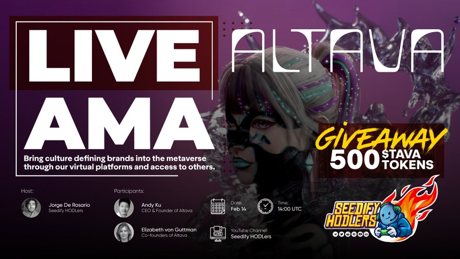 CoinGuideTR's tweet image. 📢@altavagroup  x @SeedifyHODLers  #Giveaway 

💸Toplam Ödül : 500 $TAVA

➡️Katılım Linki : wn.nr/VnHVDA

#Airdrop #Bitcoin #Ethereum #NFTs #kripto #Crypto