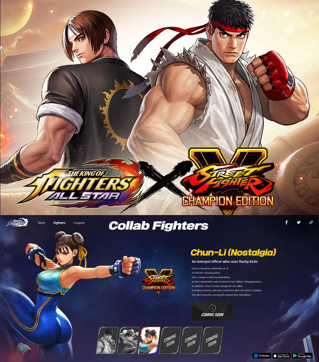 The King of Fighters Allstars X Street Fighter Crossover Brings in