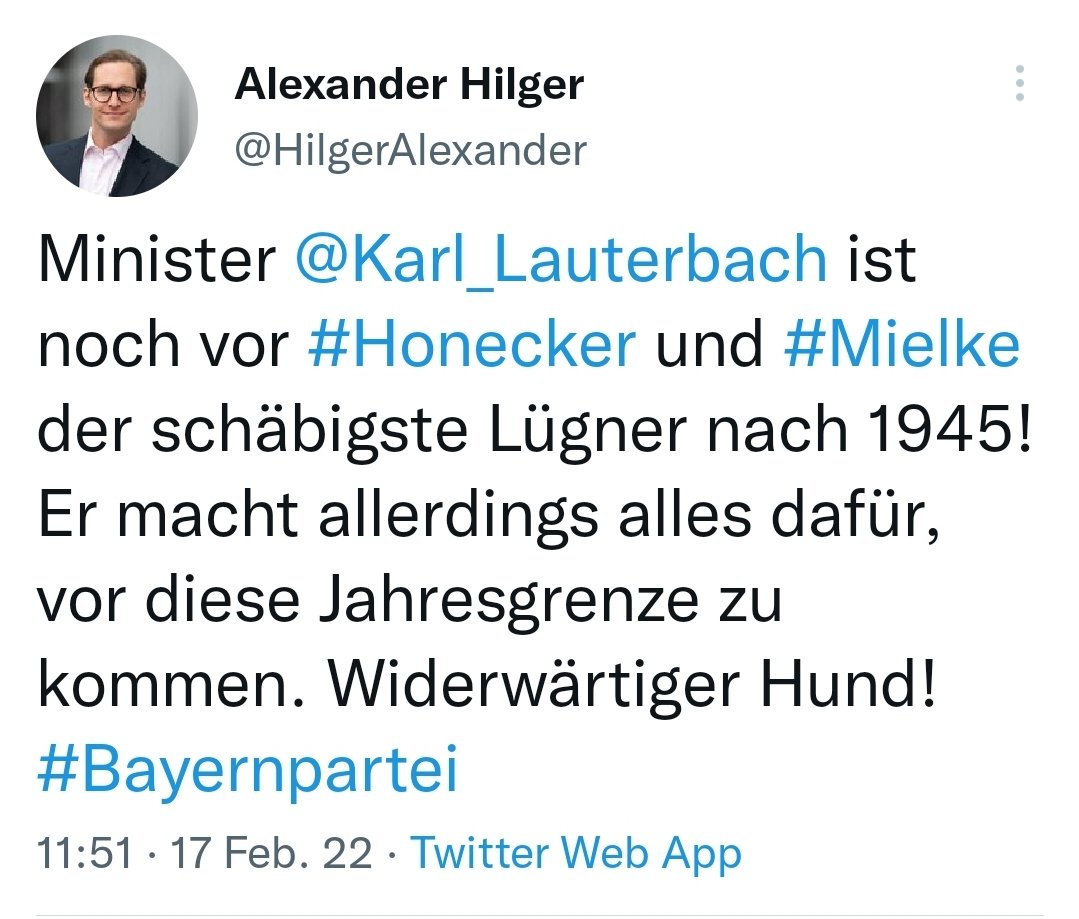 Storch_i's tweet photo. Immer diese Missverständnisse... ärgerlich. #Bayernpartei #Hilger https://t.co/GlkVRATtD6