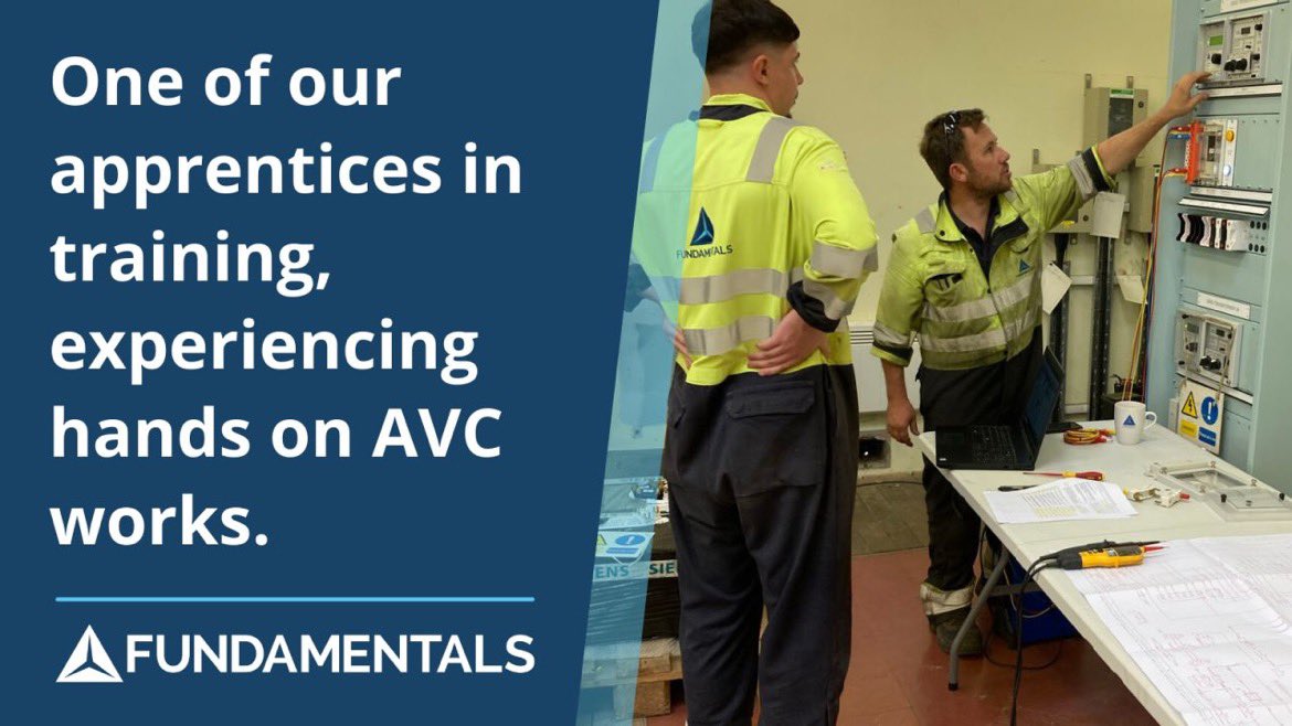 FundamentalsLtd's tweet image. At Fundamentals Ltd, our apprentices play a vital role. We have employees that started with us over 15 years ago.  
Our #apprenticeshipprogramme enables candidates to experience all areas of the business, including hands on AVC work with our experienced installation team on site.