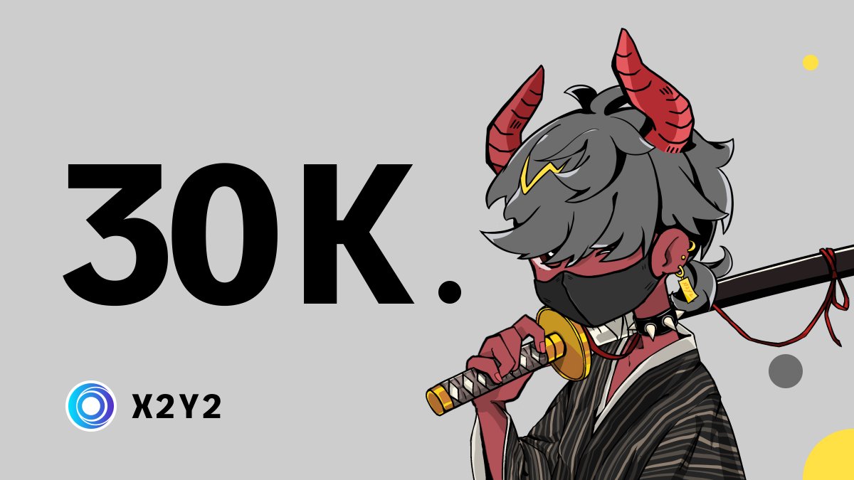 the_x2y2's tweet photo. 30K! 🤯 We might be up to something here 👀 https://t.co/6n9SrN0gXz