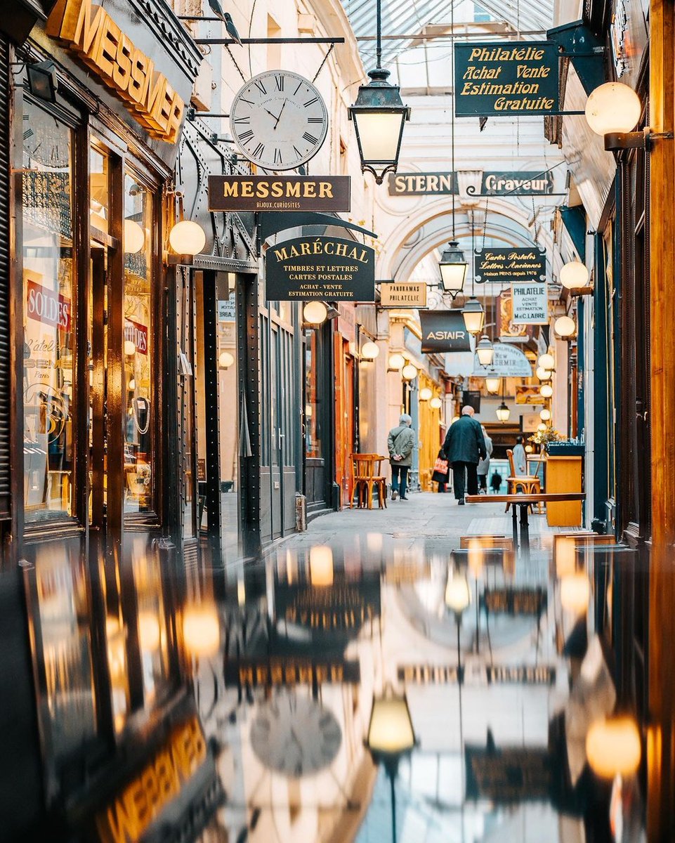 The Passage des Panoramas is considered the first covered walkway in Paris. If you’re looking for one of the prettiest places to visit, then you need to look no further than this beautiful street 😍 #vintage #rentals #travel #vacationmode #paris #france #architecture #vacation