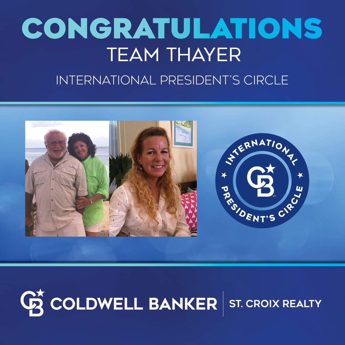CBStCroixRealty's tweet photo. ✨ Mindy Dice and Sharon &amp; Joe Thayer - success in property management and sales ✨ 2021 International President’s Circle ✨ #ColdwellBanker #Realtor #StCroix #USVI #Caribbean https://t.co/icHBCFgY3x
