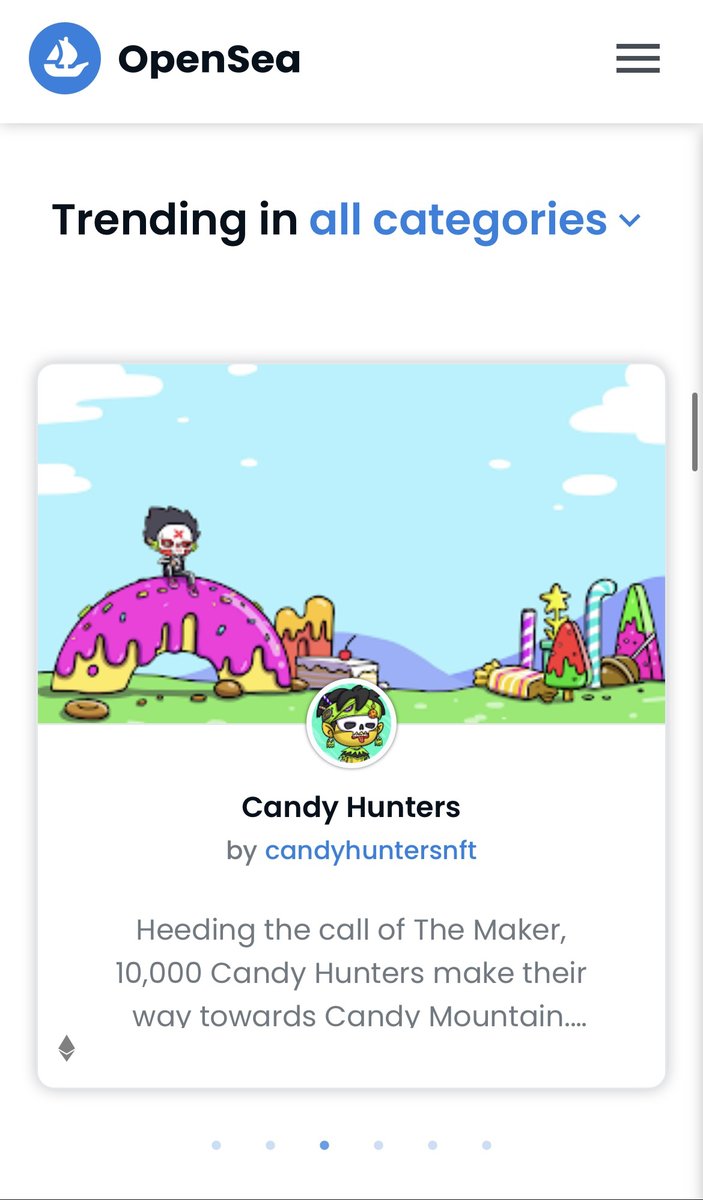 CandyHuntersNFT's tweet photo. GM SWEETOPIA!

We’re trending on Opensea!
https://t.co/8K8WiDQXSr 

Public minting starts at 1:00 PM EST! https://t.co/uPaTn4Lkgz