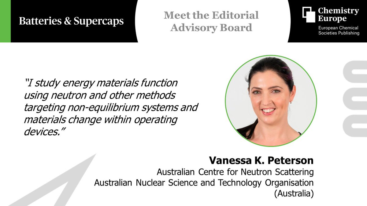 Batt_Supercaps's tweet photo. We continue our EAB series, by introducing one of our newest members, Vanessa K. Peterson @Peterson_VK (@ANSTO)! 

Read more about her research below and visit her website: https://t.co/YoHWYMIJ9j

Thank you for joining our Board! https://t.co/KqvKDt3kVX