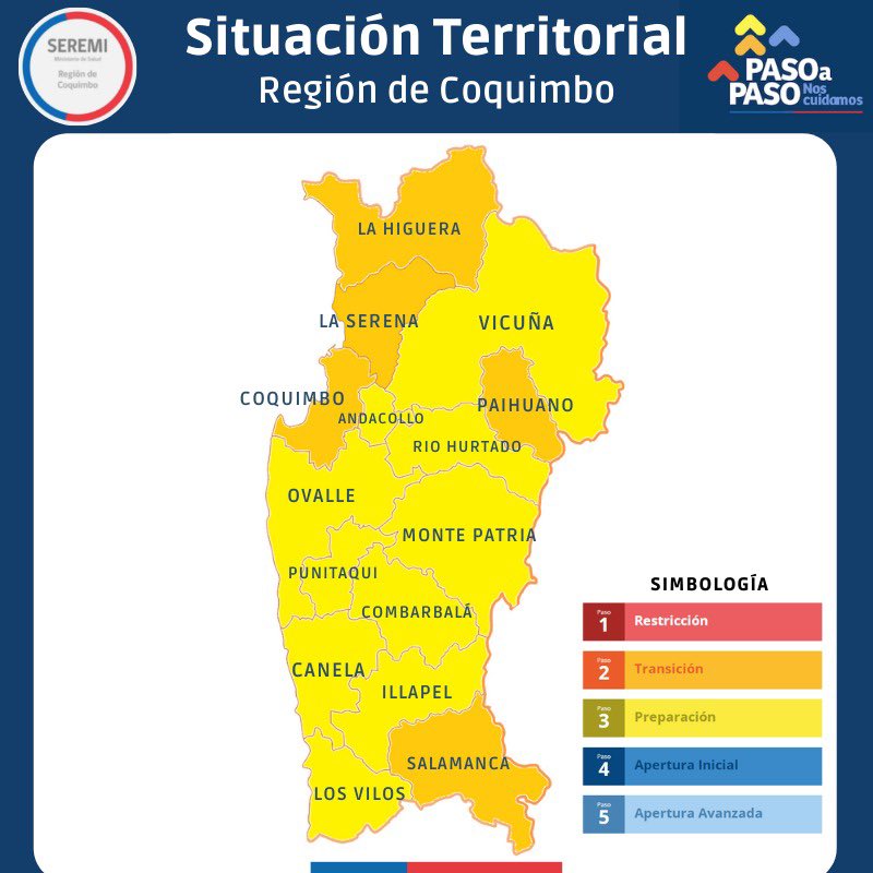 Situación territorial regional en relación al #PlanPasoAPaso