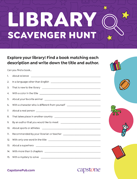 TCEA's tweet photo. A Library Scavenger Hunt Activity Using @CapstonePub, @PearDeck and Google Slides

https://t.co/CVuBWWJS2K @shannonmmiller
#librarytwitter #edutwitter #librarylife https://t.co/VO3moyUs3I