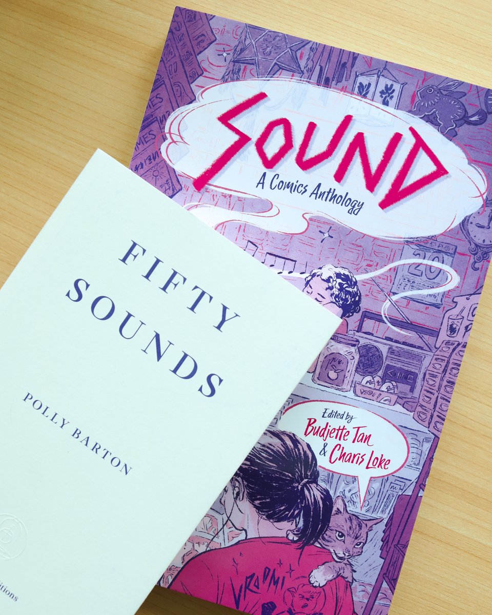 transitreads's tweet photo. SOUND: A Comics Anthology are back in stock! Thanks to our friends at @DEcomics_Sg.
We’re recommending it alongside FIFTY SOUNDS - a nonfiction book by Polly Barton. #AmongtheElements #elements
Get your copy from Transit! https://t.co/tIsHoLkJhi