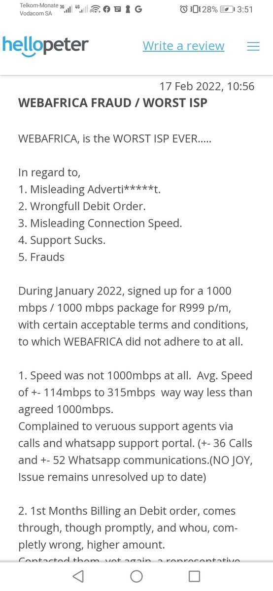 Honestly wish I read these <a href="/webafrica/">Webafrica</a> on hello Peter way before I ordered