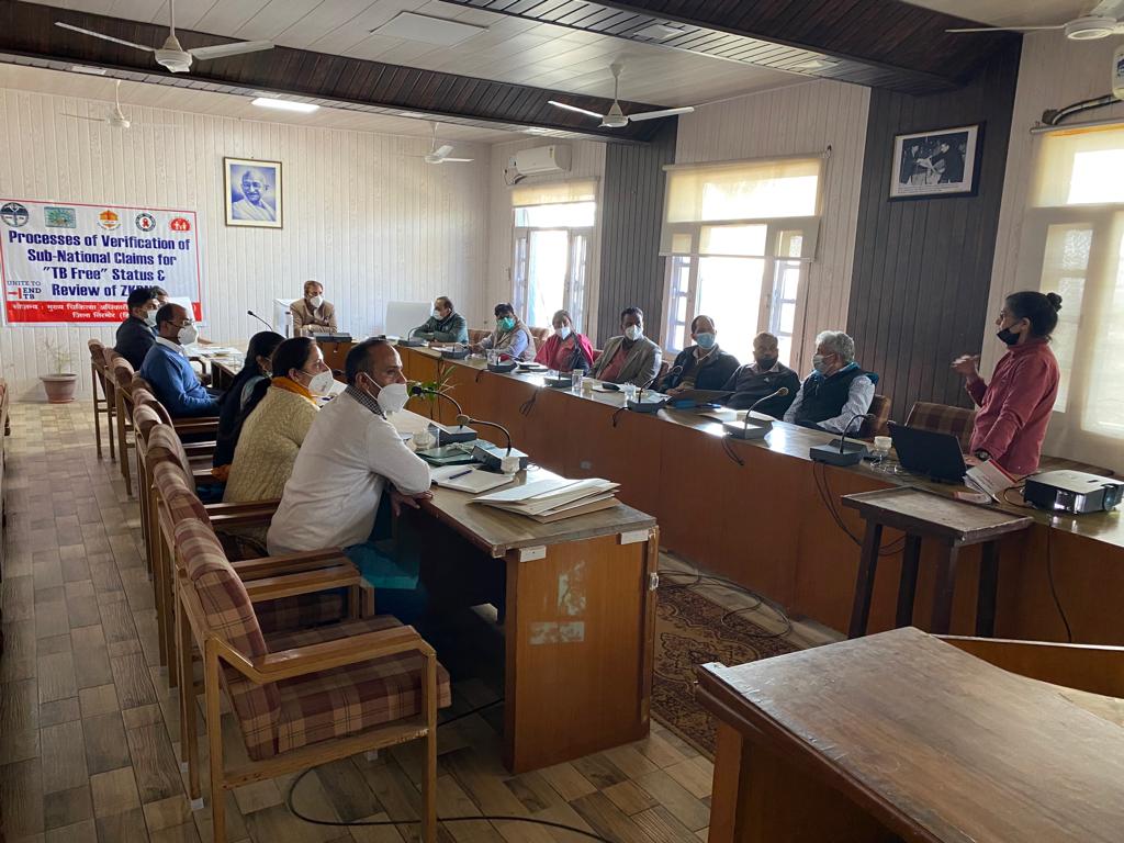 TB Mukt Bharat - Himachal (@mukt_tb) on Twitter photo Briefing for Sub-National TB Free Certification under the chairmanship of Deputy Commissioner Sirmaur, Himachal Pradesh
#TBMuktHimachal #TBMuktBharat #TBHaregaDeshJeetega #JanAndolan
<a href="/CMOFFICEHP/">CMO HIMACHAL</a> <a href="/Dr_rajivsaizal/">Rajiv Saizal</a> <a href="/TbDivision/">Central TB Division | #TBMuktBharat</a> <a href="/ddgtb2017/">DDG - TB | #TBMuktBharat</a> <a href="/TBHDJ/">TB Harega Desh Jeetega</a> @nhm_hp Briefing for Sub-National TB Free Certification under the chairmanship of Deputy Commissioner Sirmaur, Himachal Pradesh
#TBMuktHimachal #TBMuktBharat #TBHaregaDeshJeetega #JanAndolan
<a href="/CMOFFICEHP/">CMO HIMACHAL</a> <a href="/Dr_rajivsaizal/">Rajiv Saizal</a> <a href="/TbDivision/">Central TB Division | #TBMuktBharat</a> <a href="/ddgtb2017/">DDG - TB | #TBMuktBharat</a> <a href="/TBHDJ/">TB Harega Desh Jeetega</a> @nhm_hp