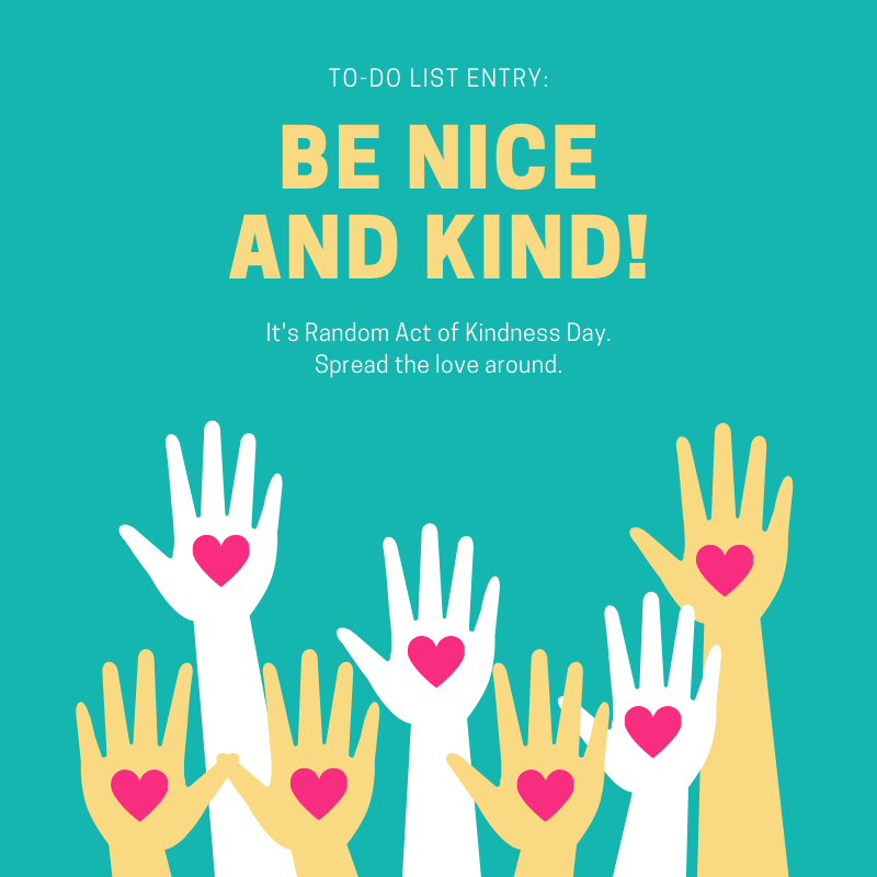 barrettschool's tweet photo. Today is Random Acts of Kindness Day! Tell us below what you did today as a random act of kindness. Have a great day! Also, as a reminder, all afterschool activities are canceled today due to possible bad weather. https://t.co/2uyPFLQXpO