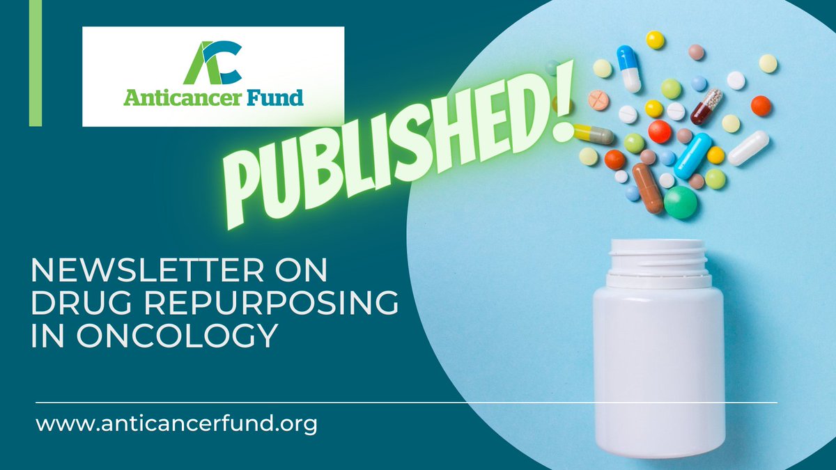 Our newsletter with the latest scientific highlights on #drugrepurposing in #oncology is out!

anticancerfund.org/en/latest-news…

Please get in touch if you're interested in discussing #cancerresearch based on the findings presented. 

#anticancerfund #antikankerfonds #fondsanticancer