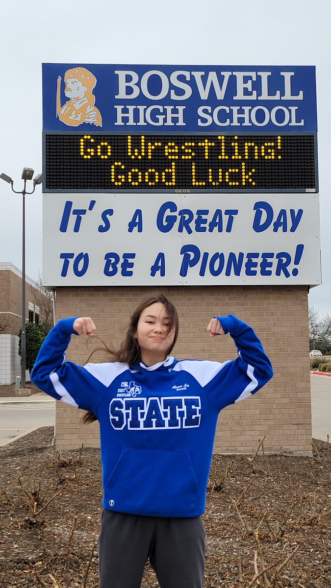 Bos_Wrestling's tweet image. Headed to Houston to wrestle at the State Wrestling Championships!!
Love the support from our school!!
#medalhunt #pintowin #uilstate
@boswellhs 
@emsisdathletics