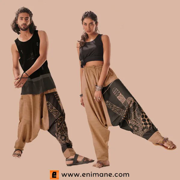 Amazing Unique Harem Pants made from beautiful traditional hill tribe fabric from the India 
Suitable for both men and women. 
Experience Ultimate Comfort with our unisex Harem Pants!✨ 
Contact : +91 9099981181 
email : infoenimane@gmail.com