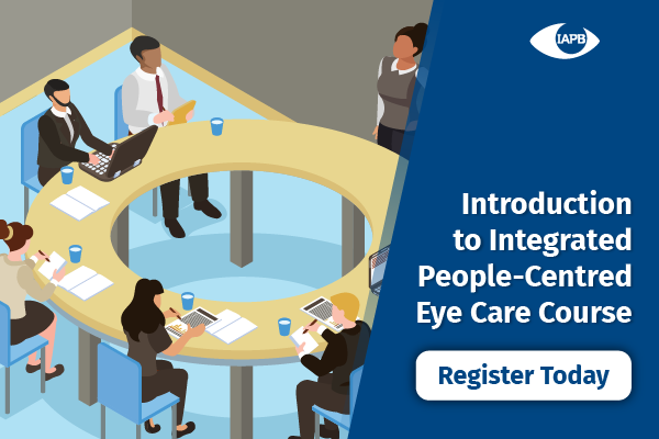 IAPB1's tweet photo. To make universal eye health a reality, people and communities need to be placed at the centre of care.
Learn how with Introduction to Integrated People-Centred Eye Care.
Register today! ☞ https://t.co/xbFYCIYhPc
@FredHollows @WHO #2030InSight #WorldReportOnVision #eLearning https://t.co/VE1CU3r9sb