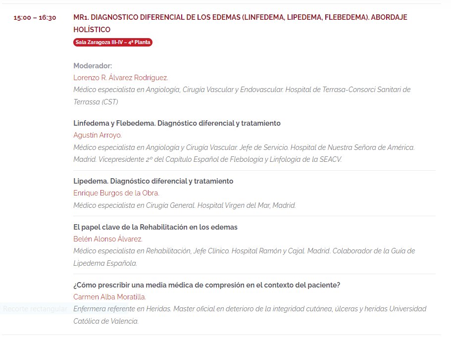 SEHERidas's tweet photo. En #10CongresoSEHER volvemos con: Diagnóstico diferencial de los #edemas
👨⚕️ Agustín Arroyo
👨⚕️ Enrique Burgos de la Obra
👩⚕️ Belén Alonso Álvarez
👩⚕️ @albamoratilla
Modera:👨⚕️ @LorenzoRlvarez1 https://t.co/85Kzl6Bp47