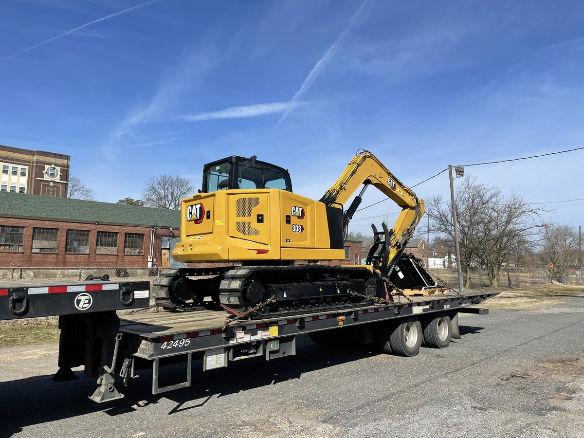 Yesterday, our new mini excavator arrived, w a trencher and ditch digger attachment. It will primarily be working to clean out long neglected storm water drainage ditches, which hasn’t been done here in possibly decades. Stay tuned!