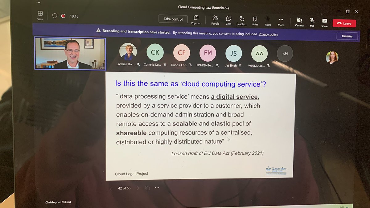ckutterer's tweet photo. β¦ we just kick started the 2022 cloud computing law Roundtable series on diverse legal aspects of cloud, presenting - today #WhatIsCloud https://t.co/LVJHWYFp64