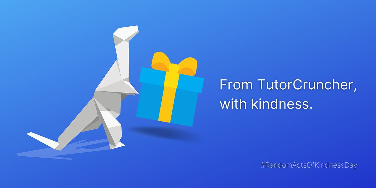 TutorCruncher's tweet image. A small act of kindness can always brighten someone&apos;s day🌞
Today, for #RandomActsOfKindnessDay, we chose one of our lovely clients at random to do a good deed. We&apos;re offering @lovelearning_  £20 off their next bill in a gesture of kindness🎁
Thank you for choosing TutorCruncher