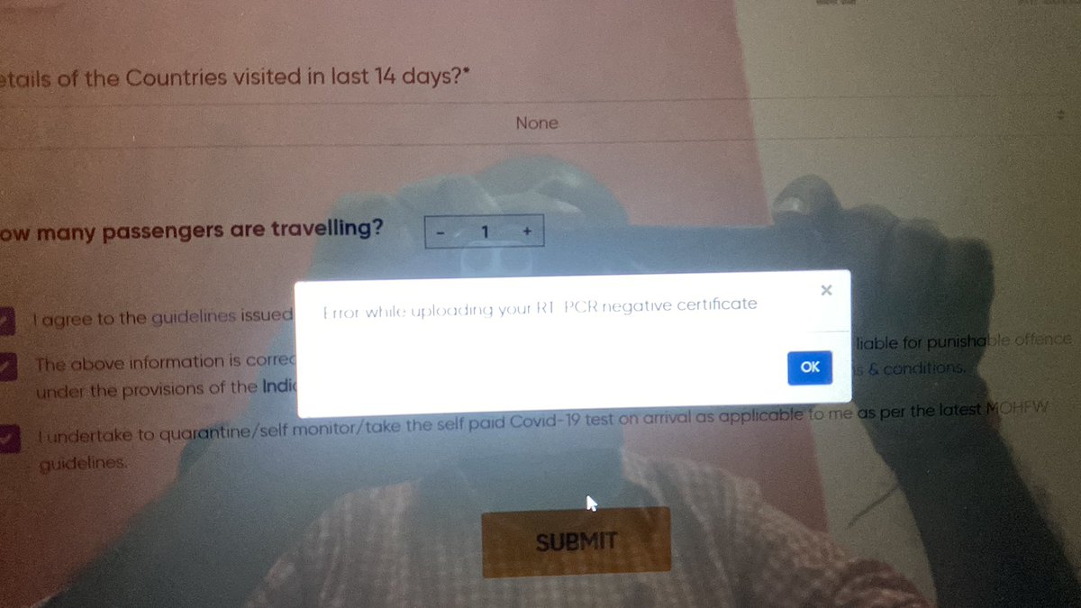 sunilchainani's tweet photo. @DelhiAirport getting the below error while submitting the form! Pls advice https://t.co/tdZROy6qo1