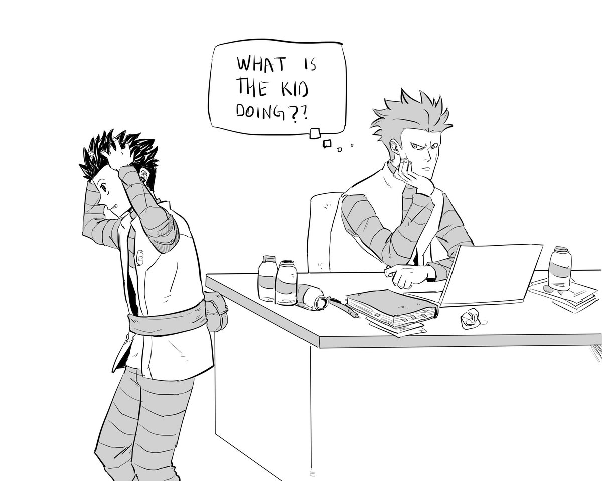 Got asked how will Cyrus react to Rei wearing His uniform 🤔 