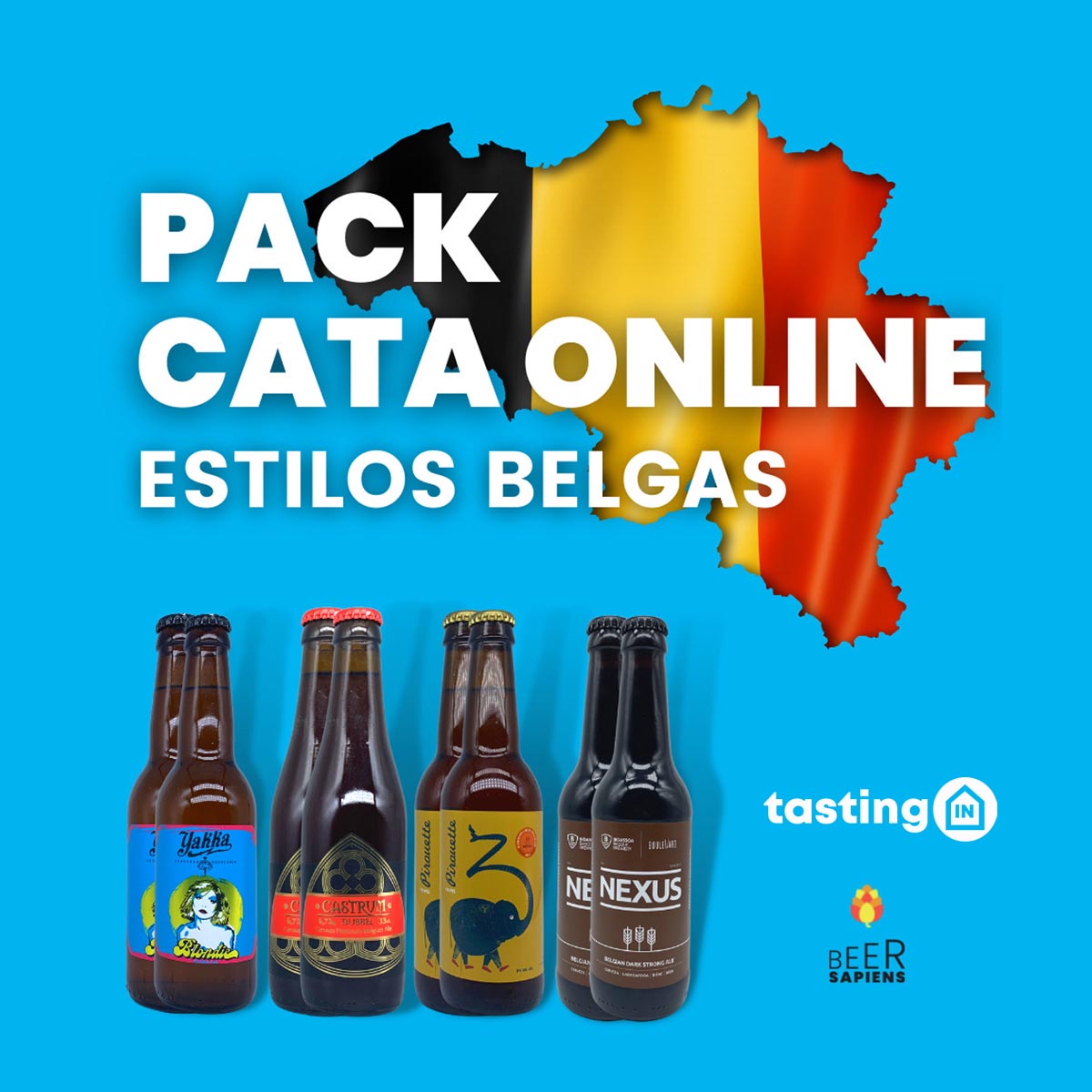Apúntate a esta fantástica cata de cervezas belgas.  Compra tu kit de cata con sesion online.  8 cervezas · 4 estilos · 25 de Febrero 20:30 horas. #catadecerveza #beerlovers zcu.io/XqTc 🍺🍺