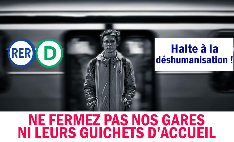 BouleyBernard's tweet photo. [#RERD] Un nouveau projet de la SNCF s'attaque cette fois aux gares des lignes D et R du RER. Ironiquement intitulé "résolument client", il impacterait l’accueil et la sécurité des usagers. + d'infos 📲 https://t.co/24sHLwGxjW https://t.co/b1ctI5RLAI