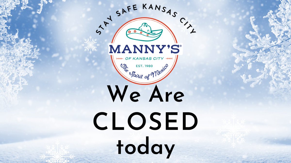Due to the weather we will be closed today- stay safe KC!
.
#bestofkc #bestofkansascity #foodspecialskc
#kansascity #kcmo #kc #igkansascity #instakc #igkc #familymeals #visitkc #howwedokc #missouri #missouriadventure #showmestate