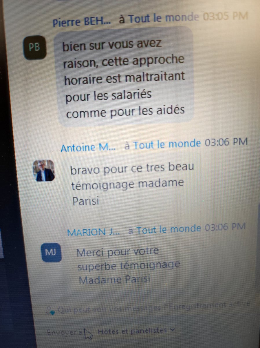 Bravo à Anna pour son témoignage 👍 <a href="/CECHSTCLAVAD/">CSE LA VIE A DOMICILE</a>  et une première proposition 1/ abandonner le tarif horaire maltraitant / #aad #aidants #pa #ph