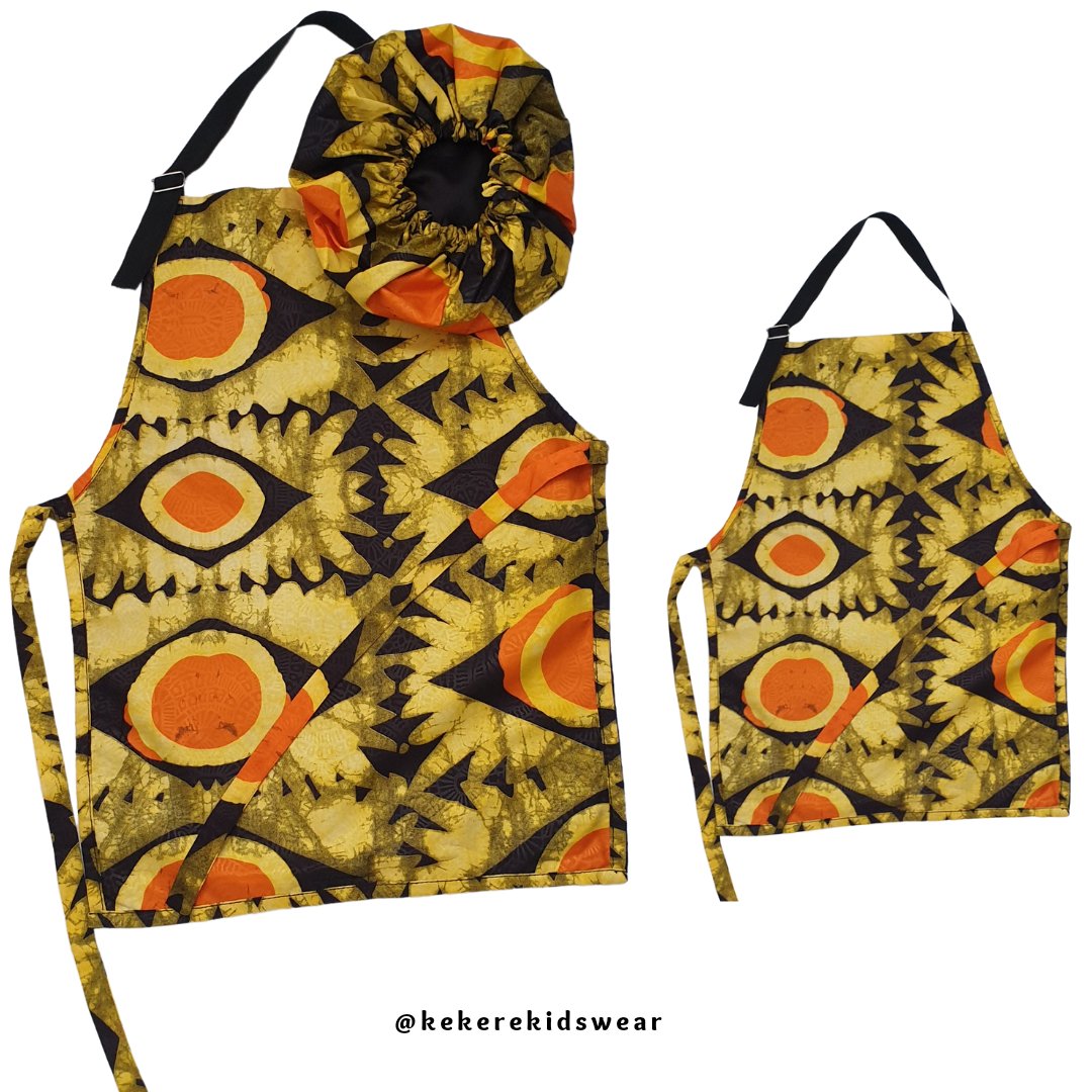 Have you checked out our limited edition African print kids apron set? They come fully lined with an adjustable neck strap and can be used in the kitchen or for craft activities🙂
Shop on Etsy etsy.me/3gMGuoB

#kekerekids #kidsapron #kidsfashion #kidsfashion