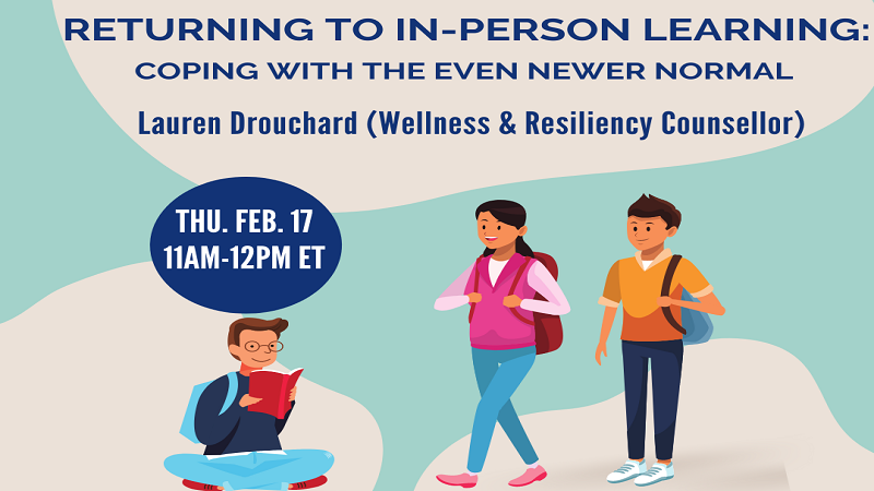 UTMaccess's tweet photo. Join us for today's workshop!
Returning to In-Person Learning: Coping with the Even Newer Normal with Lauren Drouchard (Wellness and Resiliency Counsellor, HCC)
Date: Thursday, February 17
Time: 11am to 12pm ET

Register Now: https://t.co/9hXpx3zEMH https://t.co/1Lh5C6SUL7