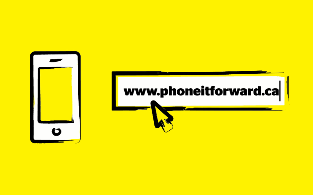 CNIB's tweet photo. Donating your smartphone to #PhoneItForward is easy! Pick up a prepaid mailing envelope, register your donation, send your phone to us, we'll refurbish it and deliver it to someone with sight loss, and you'll receive a tax receipt! 

Visit https://t.co/Fen1RmBsQH https://t.co/i82YpwOfjA