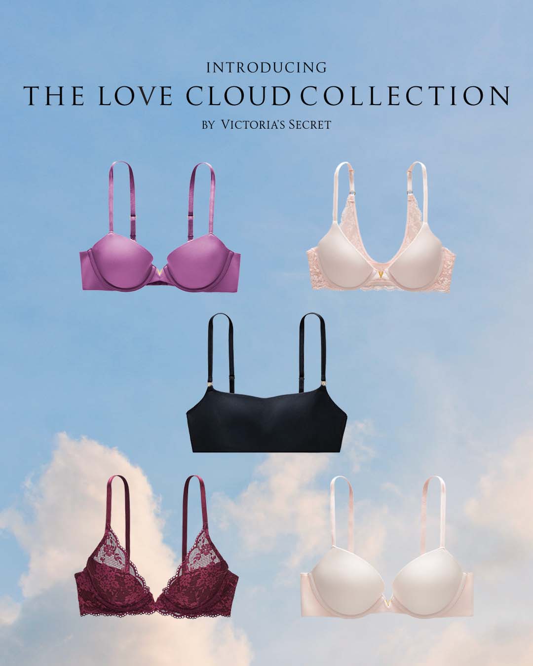 Victoria's Secret on X: Meet a whole new level of comfort. Introducing The Love  Cloud Collection by Victoria's Secret. With five classic frames, you'll  wonder how you ever got dressed without them.