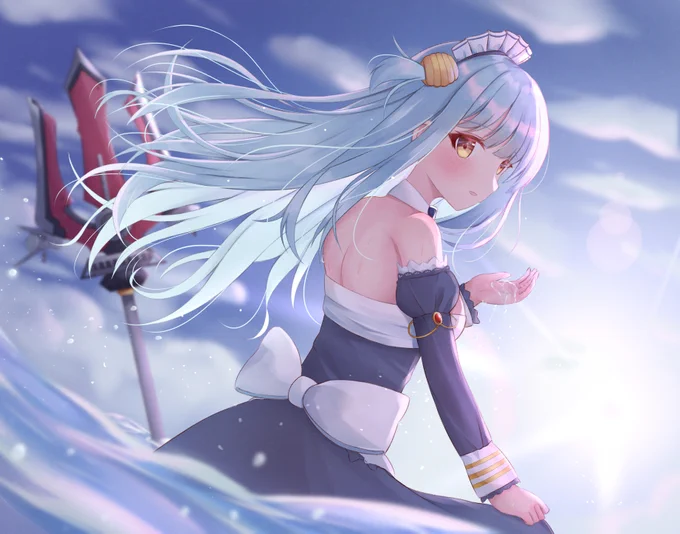 ネプチューンを描きました! #アズールレーン 