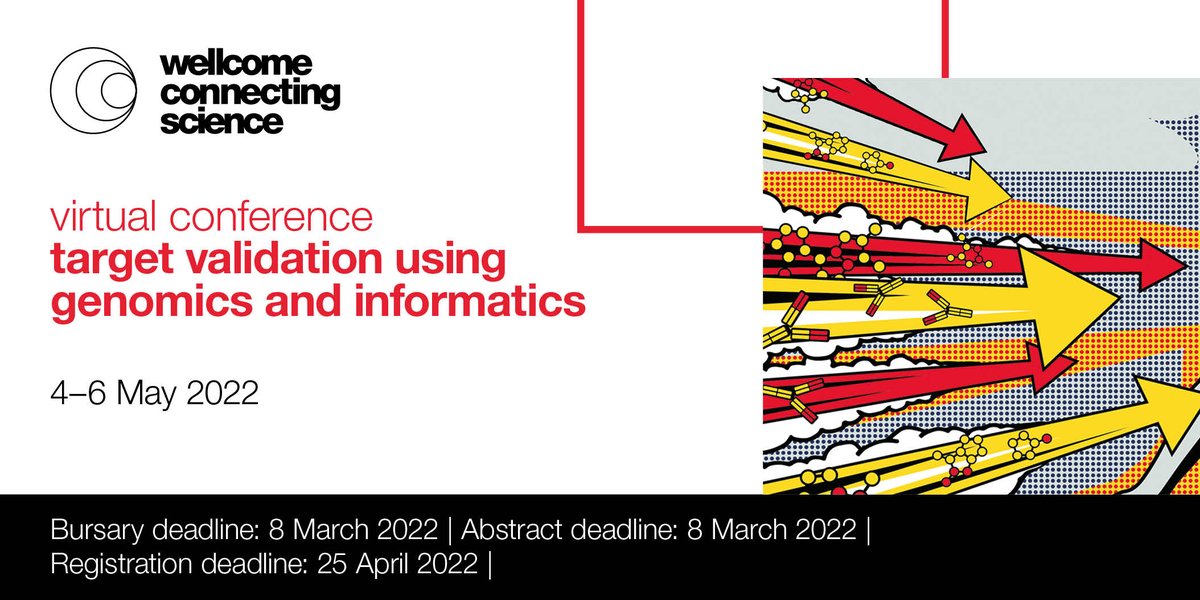 eventsWCS's tweet image. ❓How can genomics better inform target validation❓

Share your research insights at #EWGtarget22! 
Submit an abstract for consideration to join our speakers.

Present your findings to experts from academia, #pharma &amp;amp; #biotech 
📩Submit by 8 March:bit.ly/3rdY1vR