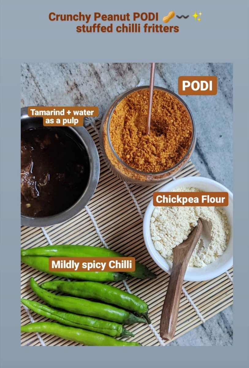Podilife's tweet photo. A two step process to the best stuffed chilli poppers (mirchi bajji) ever! https://t.co/KOAlH4oSU1