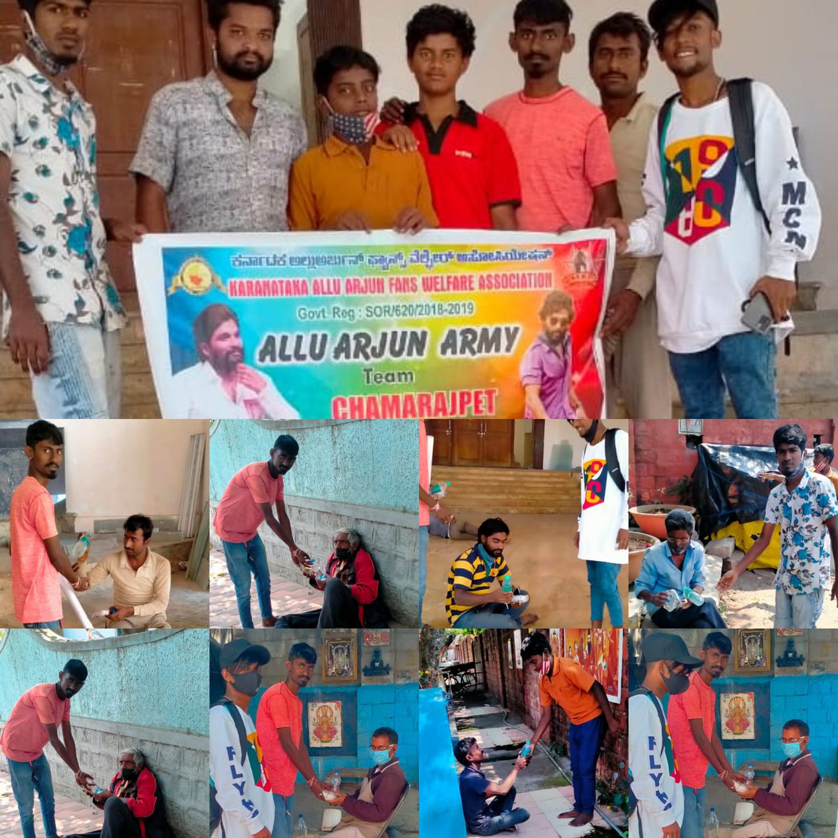 AAKarnatakaFans's tweet photo. Day - 51 ( 17/02/2022 )

#AlluArjunArmy -   Chamarajpet team distributed food packets to the road side people.

#AlluArjun100DaysBdayCarnival @alluarjun #Pushpa https://t.co/3kBRKvwRF6 https://t.co/fCnDgzxyMK