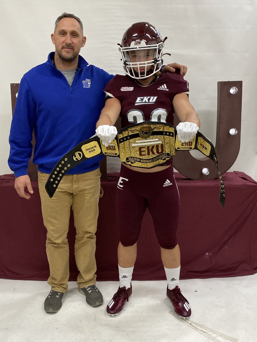 Had an Amazing Visit to EKU’s Junior Day!! Thank you so much <a href="/CoachDerekDay/">Derek Day</a> <a href="/g_mcpeek/">Garry McPeek</a> <a href="/EKUWWells/">Walt Wells</a> <a href="/Coach__Jake/">Jake Johnson</a> !! @FootballKYDBA <a href="/247recruiting/">247Sports Recruiting</a> <a href="/BreathittCoach/">Kyle Moore</a> <a href="/jdc_combs/">Justin Combs</a> <a href="/LauerFBU/">Matt Lauer</a> <a href="/OfficialKYMSFA/">Kentucky Middle School Football Association</a> <a href="/KYFUTURESTARS/">Ricco Hughes</a> @CaseyAl62171239