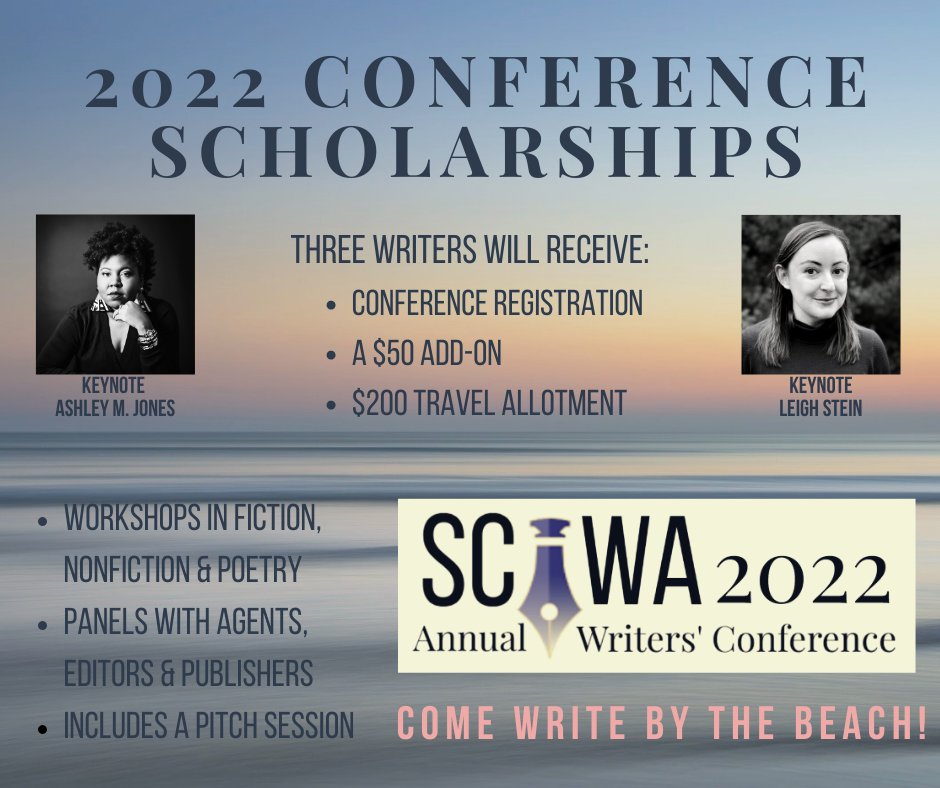 Find information about scholarships on our event page. myscwa.org/conf_2022
or apply here!
thepetigrureview.submittable.com/submit
Conference scholars receive conference registration, an add-on session and a $200 travel allotment.