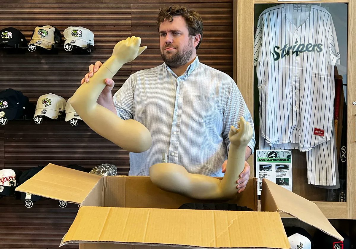 GoStripers's tweet photo. Got some new arms in for the bullpen this year... https://t.co/GOO5DfFqcu